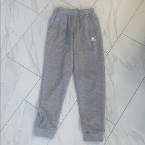 Adidas Mens Light Gray Waffled Joggers